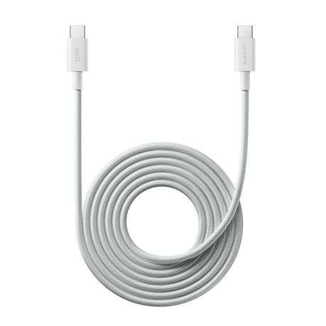 Xiaomi - USB4 6A USB Type-C To USB Type-C Braided Cable 2m- (120W, 480 Mbps) - Xiaomi - USB4 6A U...