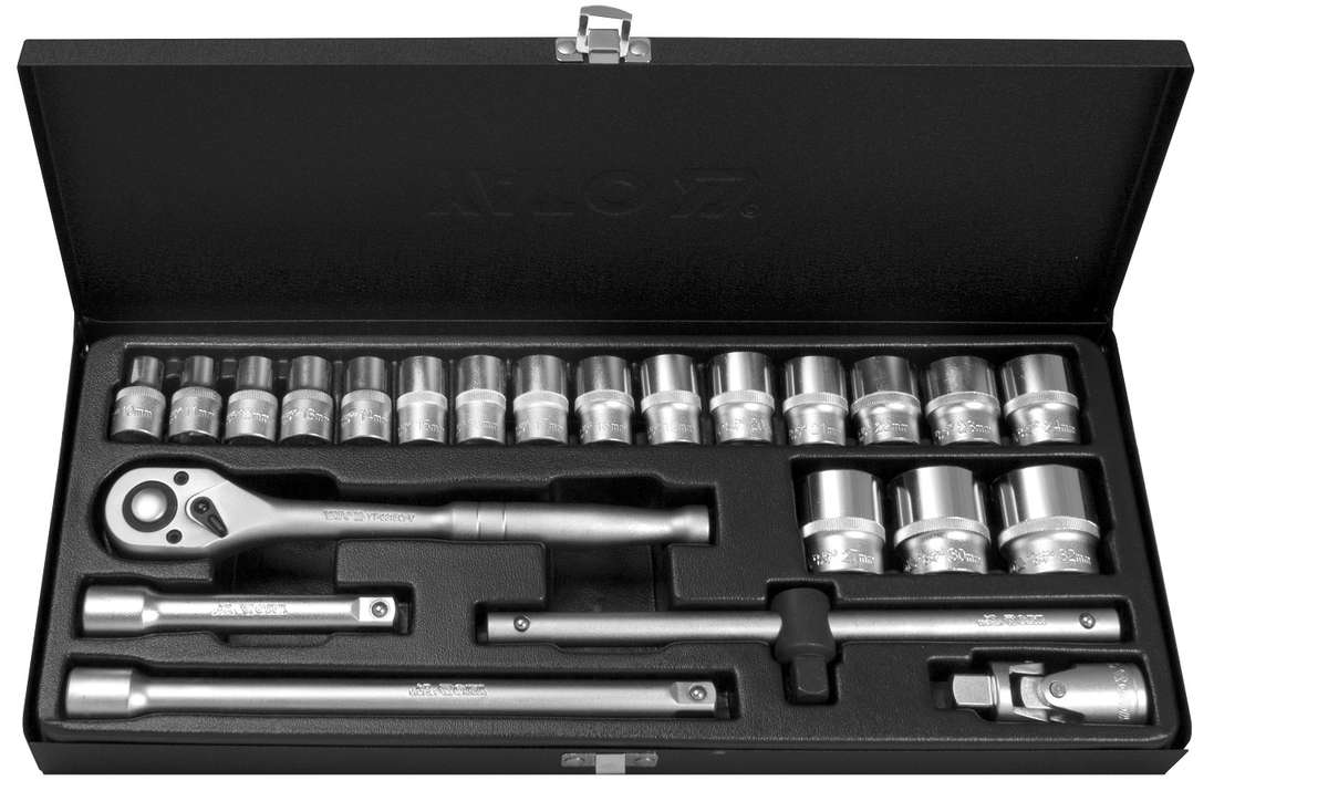 Yato - 1/2 Inch Socket Set in Metal Case - 23 Piece - Yato - 1/2 Inch Socket Set in Metal Case - ...