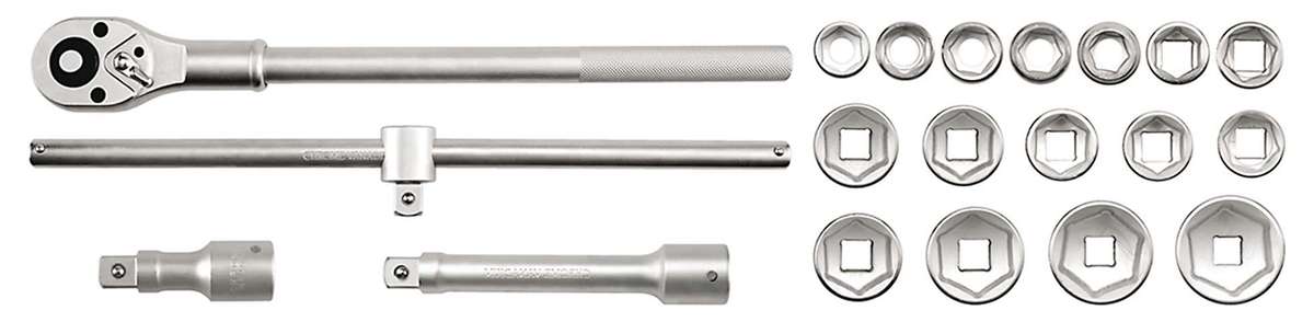 Yato - 3/4" Socket Set - 20 Piece - Yato - 3/4" Socket Set - 20 Piece
