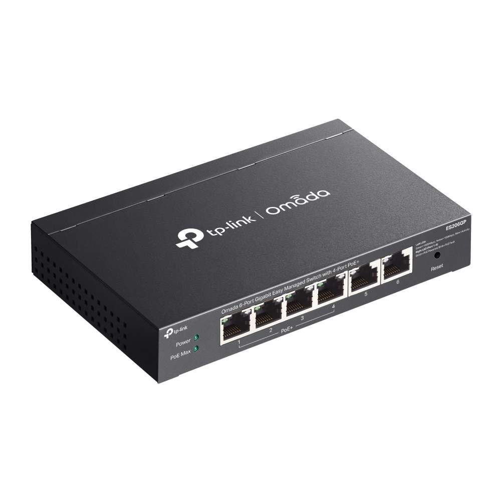Tp-Link - Omada 6P 1Gb Managed 4P PoE Switch - Tp-Link - Omada 6P 1Gb Managed 4P PoE Switch