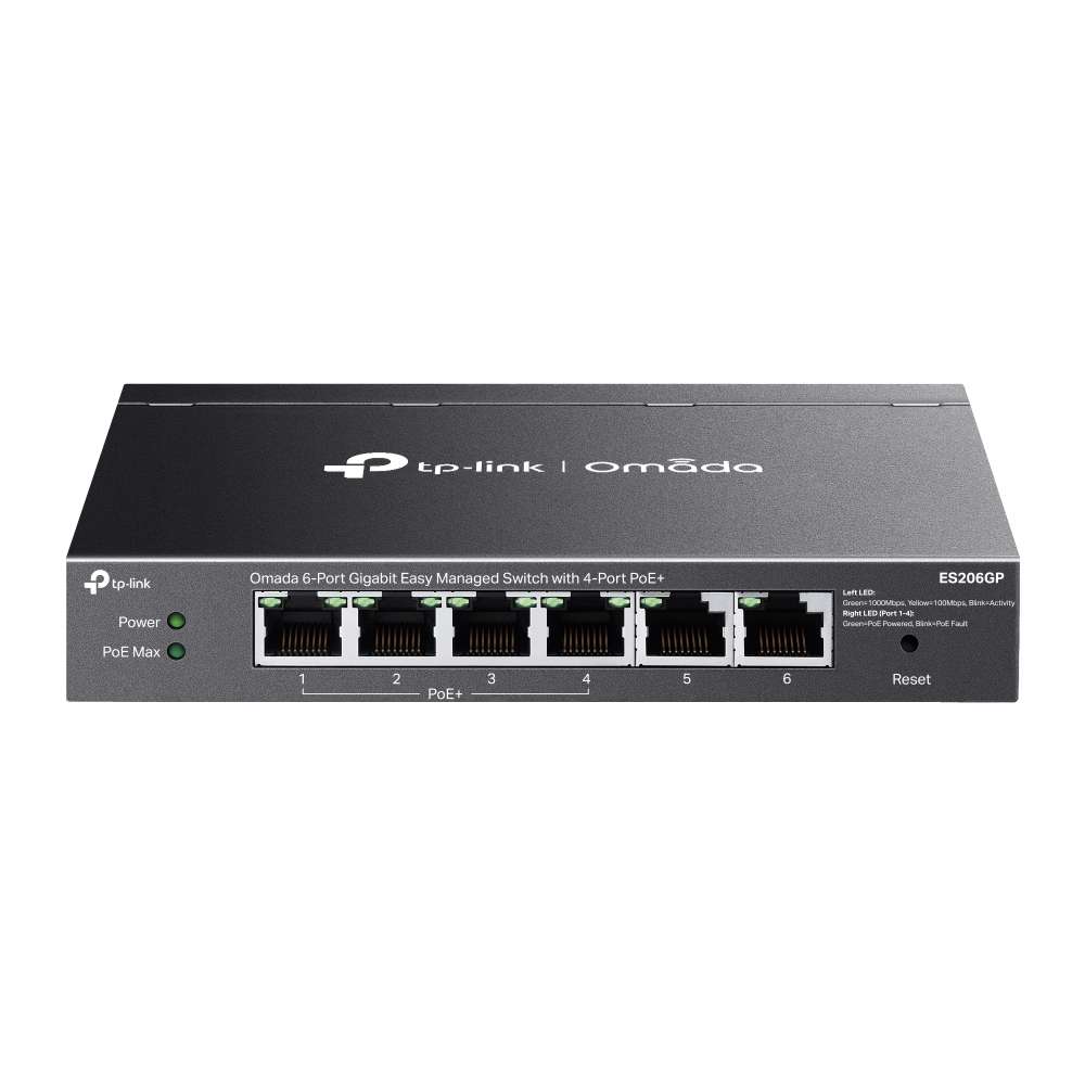 Tp-Link - Omada 6P 1Gb Managed 4P PoE Switch - Tp-Link - Omada 6P 1Gb Managed 4P PoE Switch
