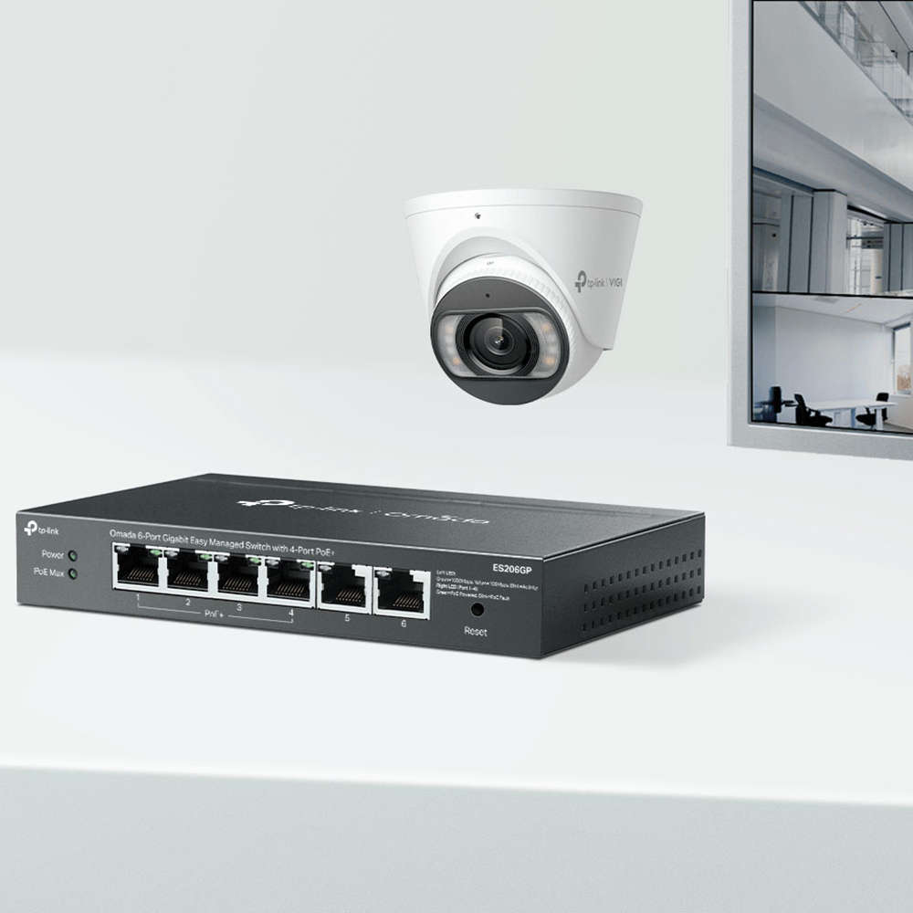 Tp-Link - Omada 6P 1Gb Managed 4P PoE Switch - Tp-Link - Omada 6P 1Gb Managed 4P PoE Switch