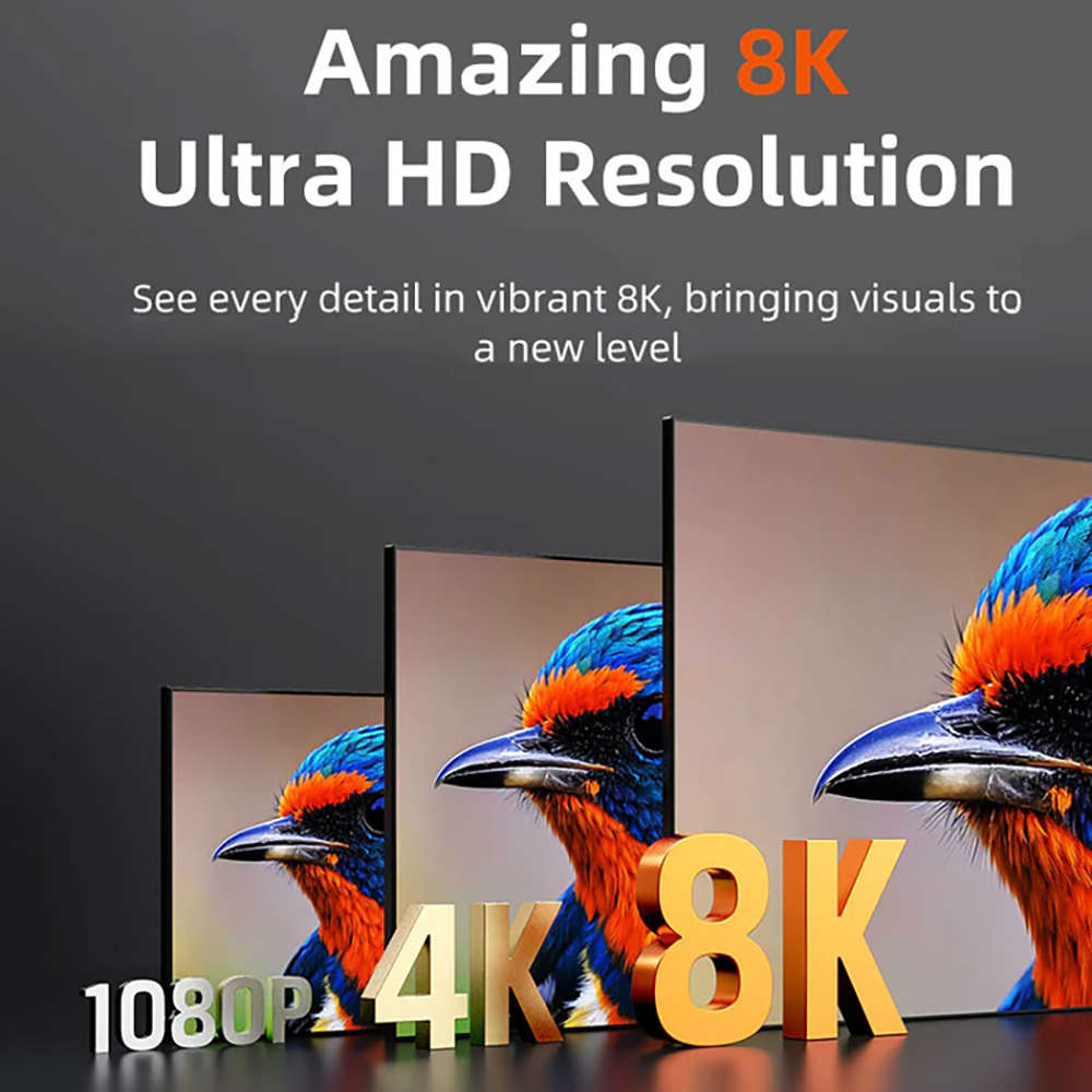 Cabletime - Ch14L 2M 8K @60Hz HDMI 2.1 Ultra Slim Cable (Ct-Shd8K-Ag2) - Cabletime - Ch14L 2M 8K ...
