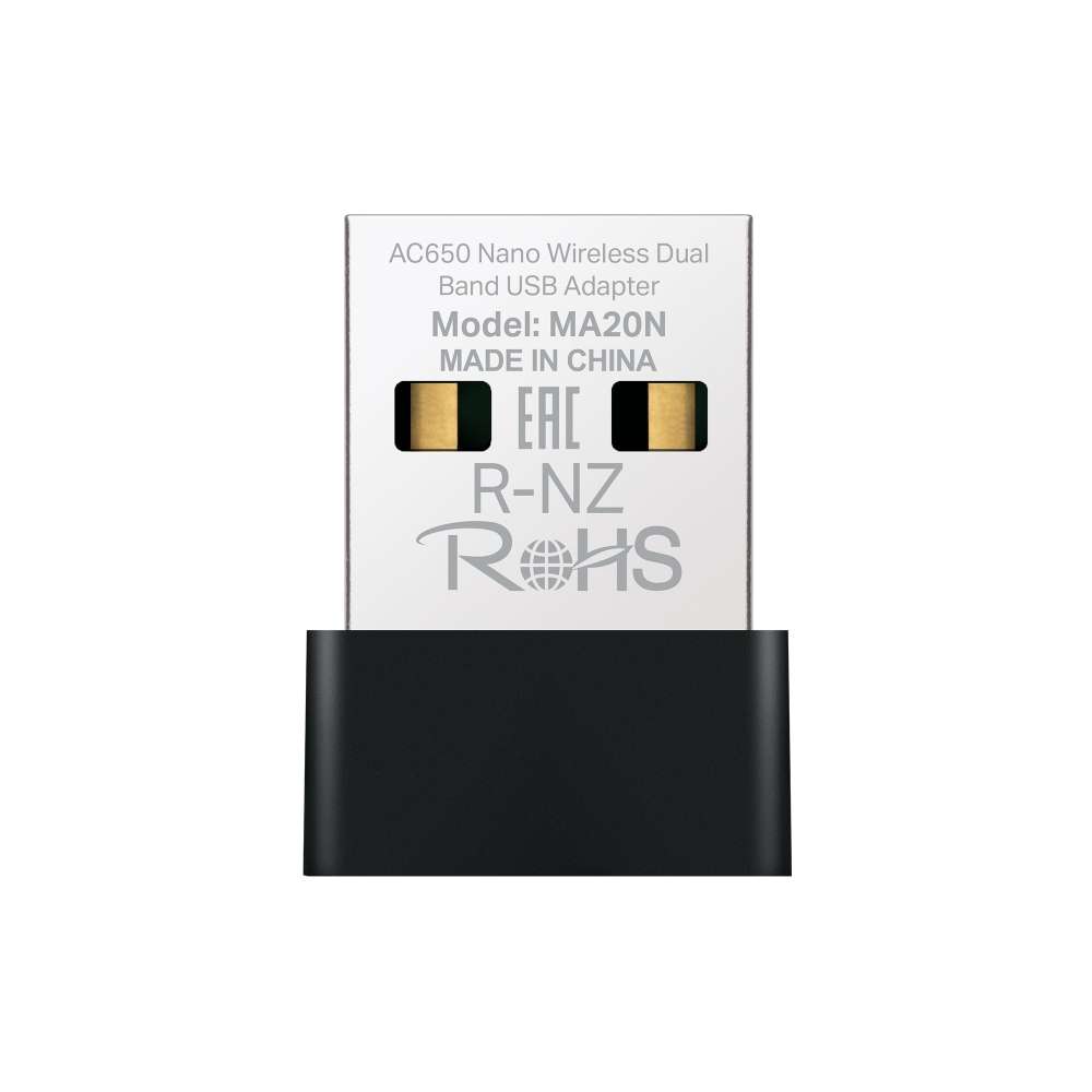 Mercusys - MA20N AC650 Nano Wireless Dual Band USB Adapter - Mercusys - MA20N AC650 Nano Wireless...