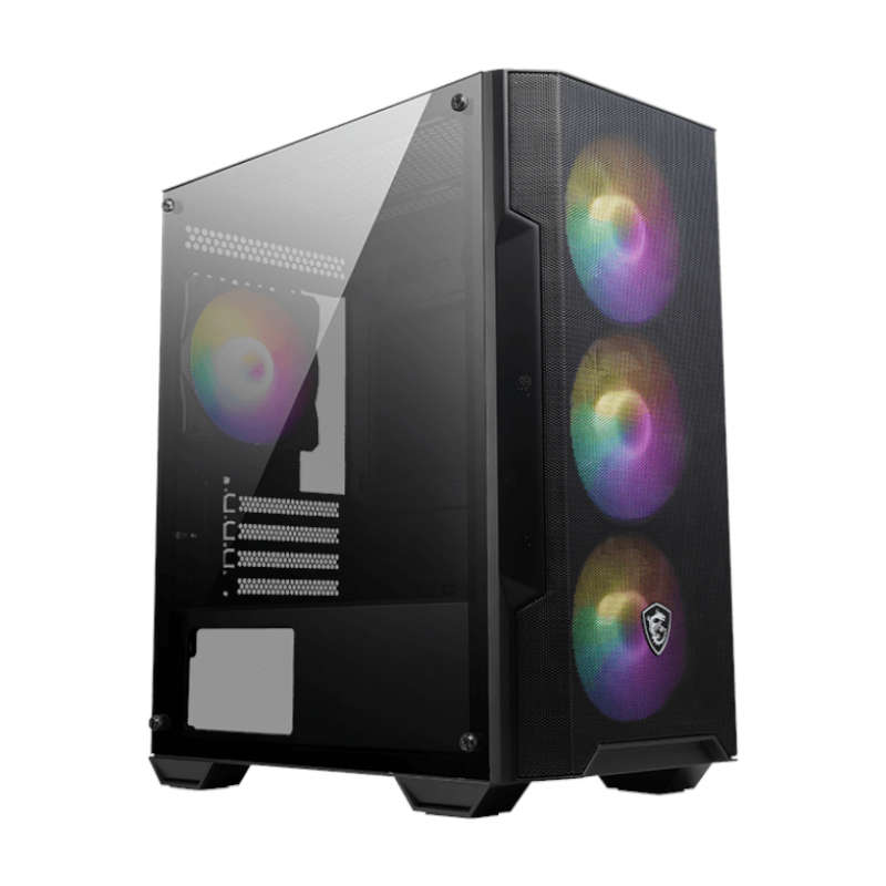 MSI - MAG Forge M100A m-ATX ARGB Gaming Chassis - MSI - MAG Forge M100A m-ATX ARGB Gaming Chassis