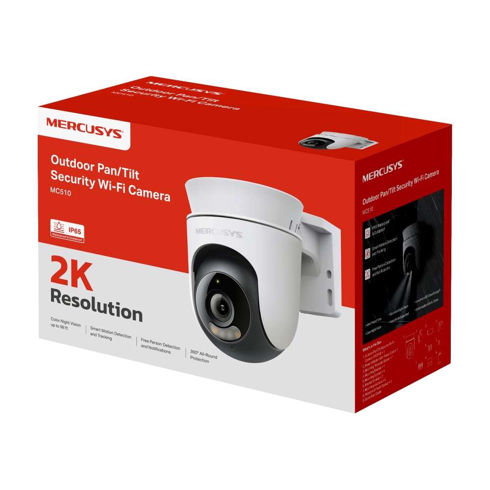 Mercusys - 2K 3MP Pan Tilt WiFi Camera - Mercusys - 2K 3MP Pan Tilt WiFi Camera
