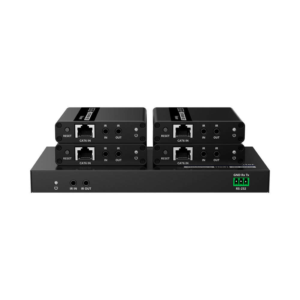 Lenkeng - 1x4 HDMI Splitter With Extender POC - Lenkeng - 1x4 HDMI Splitter With Extender POC