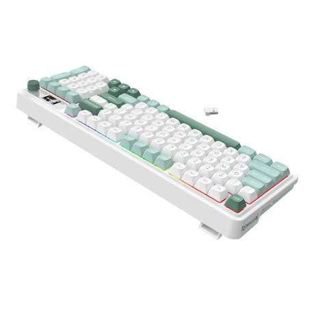 Redragon - K719WGB Galatin RGB PRO Full sized Wireless Gaming Keyboard - White - Redragon - K719W...