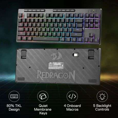 Redragon - Shiva PRO Wireless keyboard - Black - Redragon - Shiva PRO Wireless keyboard - Black