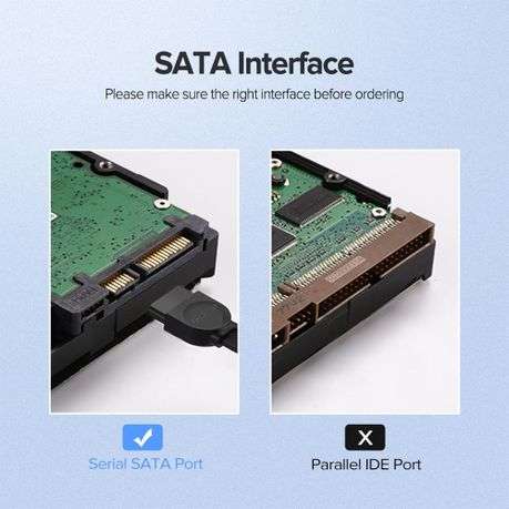 Ugreen - US217 HDD SATA Cable - 0.5 Metre - Ugreen - US217 HDD SATA Cable - 0.5 Metre