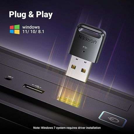 Ugreen - 35058 BT5.4 Mini USB RX/TX Adapter-BK - Ugreen - 35058 BT5.4 Mini USB RX/TX Adapter-BK