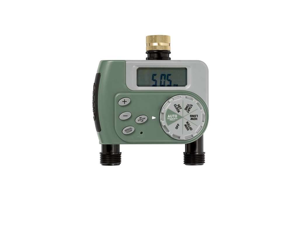 Orbit - Buddy 2 Tap Double Port Timer - Grey - Orbit - Buddy 2 Tap Double Port Timer - Grey