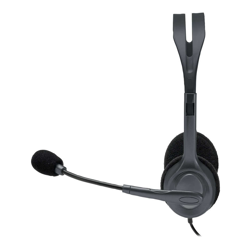 Logitech - H111 Wired Stereo Headset With 3.5mm Audio Jack (981-000593) - Logitech - H111 Wired S...