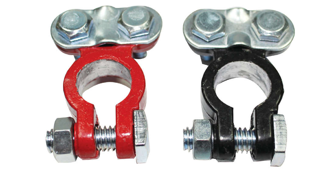 Fragram - 2 Piece Battery Terminal Set - Silver - Fragram - 2 Piece Battery Terminal Set - Silver