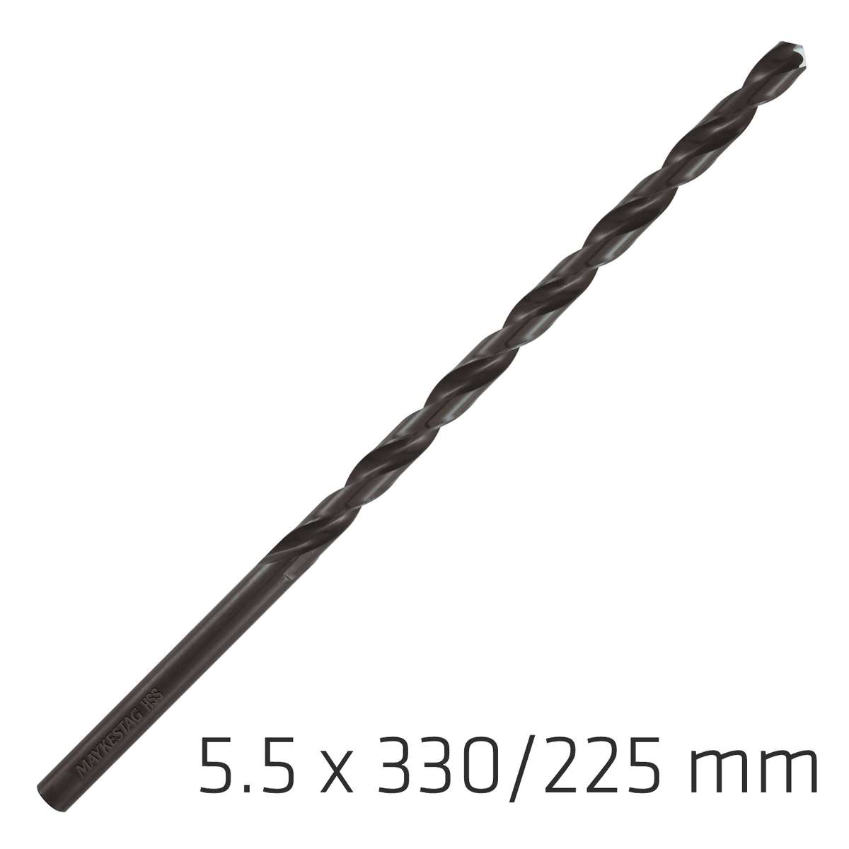 Alpen - Hss Drill Bit 5.5mm 330X225mm Extra Long - Alpen - Hss Drill Bit 5.5mm 330X225mm Extra Long