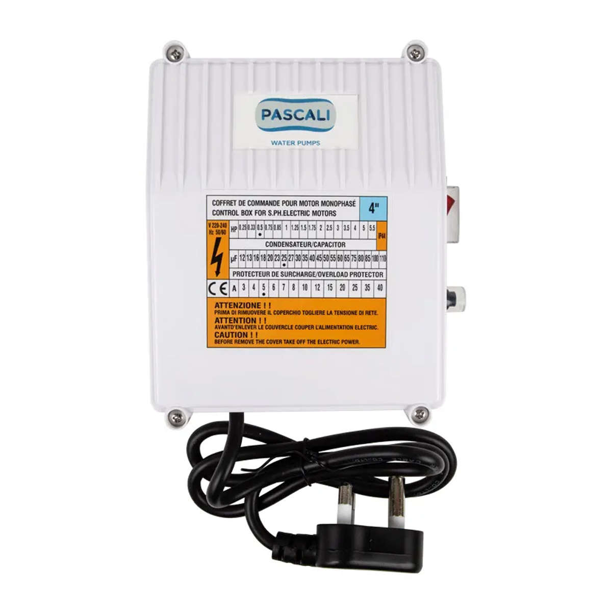 PASCALI - Control Box 1.5Kw 230V - PASCALI - Control Box 1.5Kw 230V