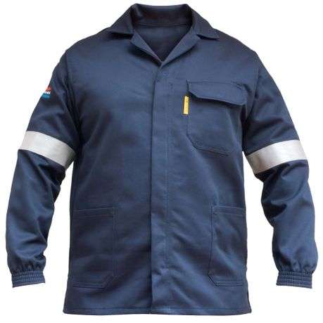 Dromex - D59 Flame And Acid Resistant Navy Blue Jacket - EU 32 - Dromex - D59 Flame And Acid Resi...