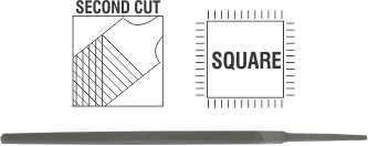 File AFile Square 2nd Cut 200mm - File AFile Square 2nd Cut 200mm