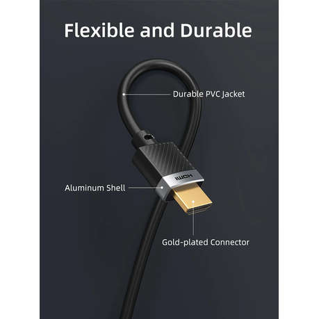 Cabletime - 4K 60Hz High-Speed 18Gbps M2M 3M HDMI Cable 2.0 - Cabletime - 4K 60Hz High-Speed 18Gb...