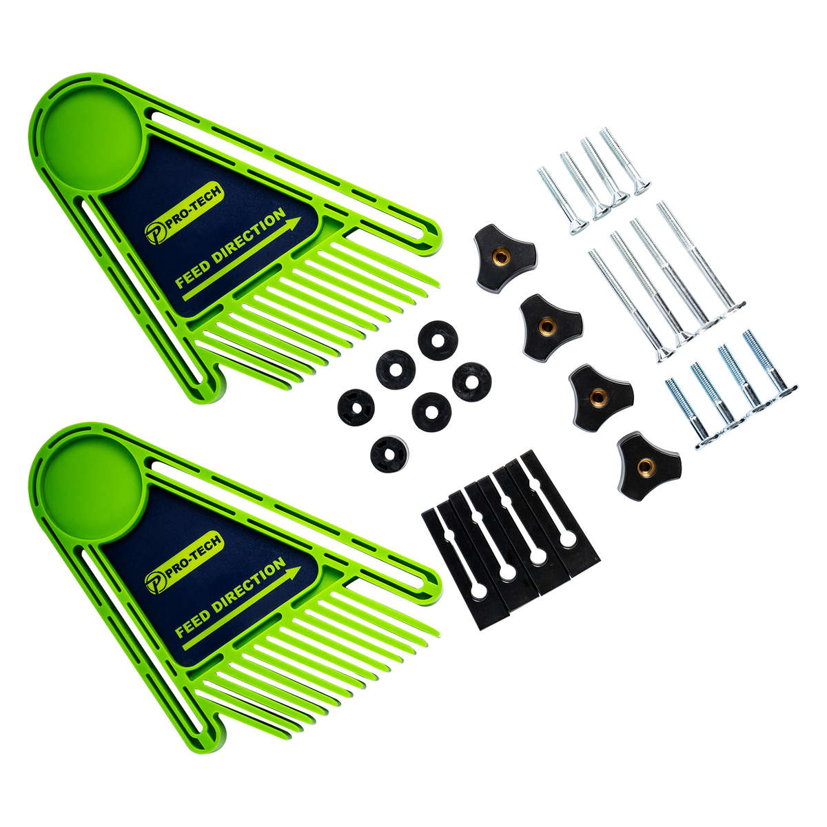Pro-Tech - Feather Board 2Pc Set Multipurpose Incl. Fixing - Pro-Tech - Feather Board 2Pc Set Mul...