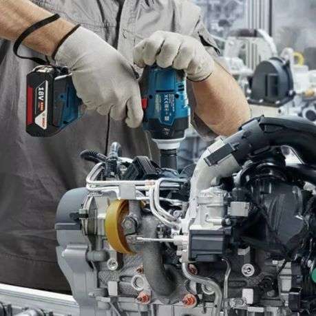 Bosch - Cordless Impact Wrench, Drill and Grinder with Batteries & Charger - Bosch - Cordless Imp...