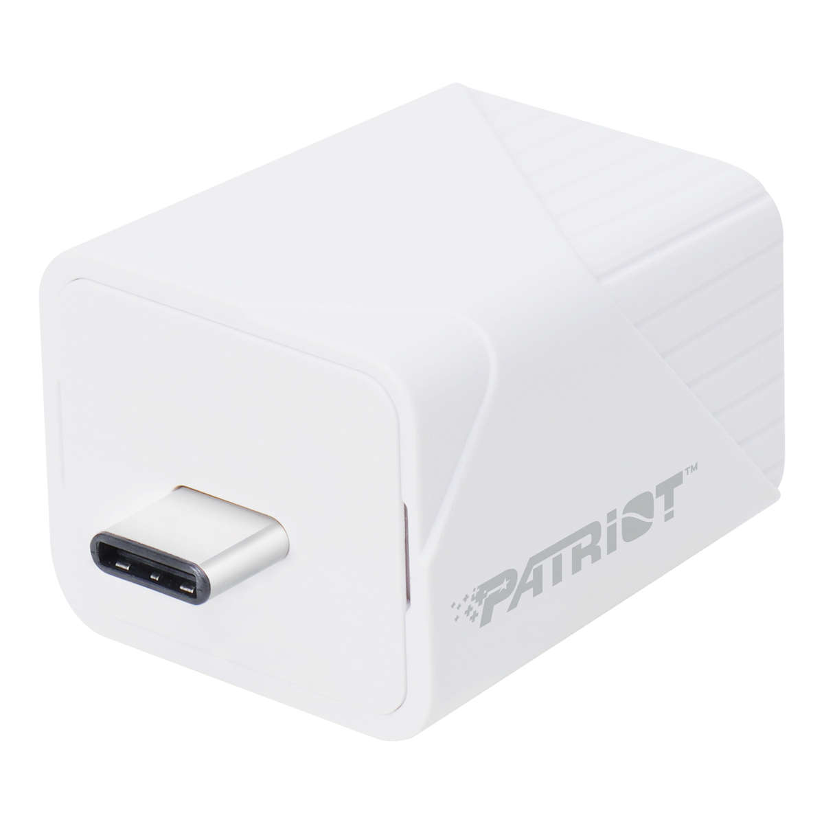 Patriot - iLuxe Cube 512GB Type-C Smart Backup Solution - White - Patriot - iLuxe Cube 512GB Type...