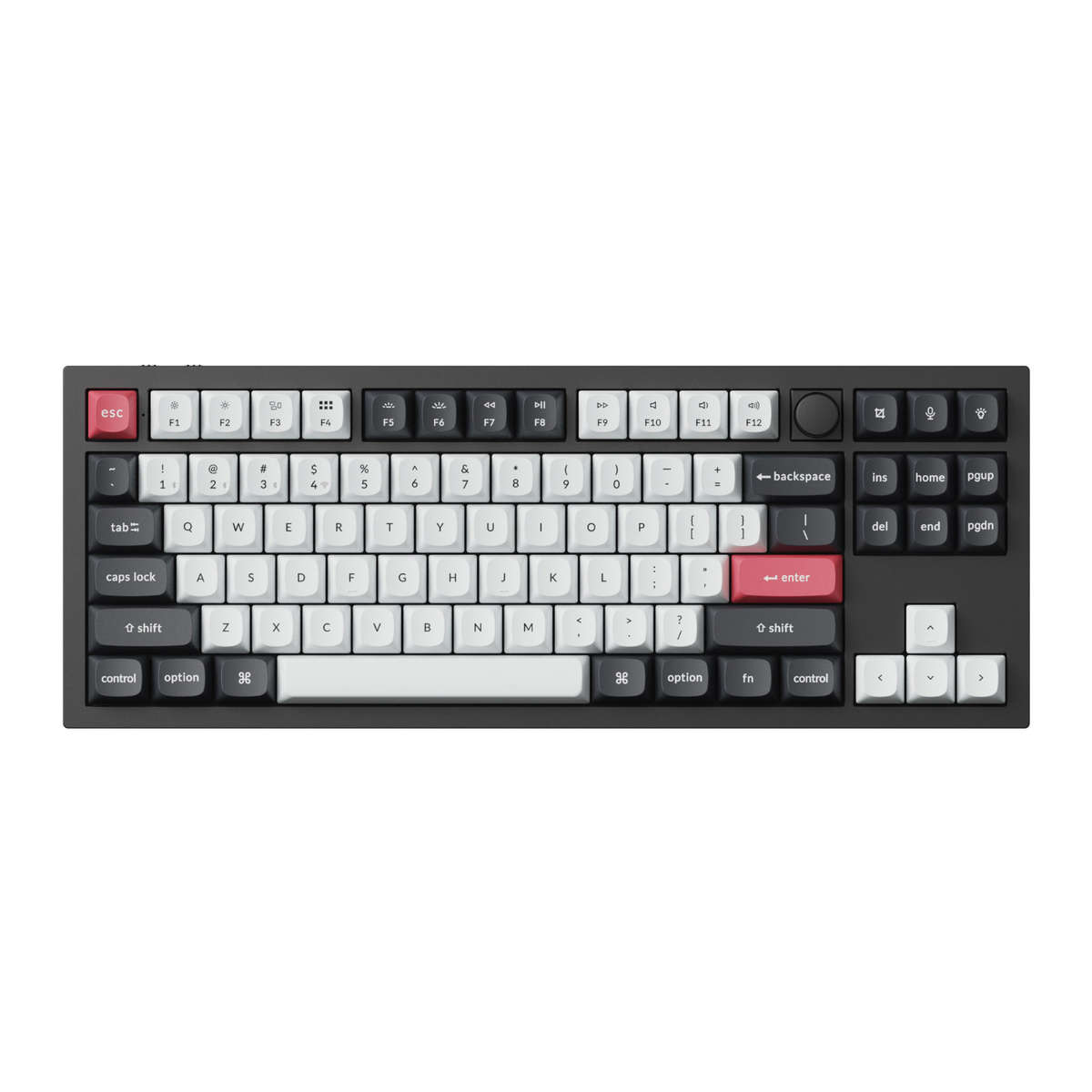 Keychron - Q3 HE QMK 80% Wireless Custom Mechanical Keyboard (Nebula Switch)  Carbon Black - K...