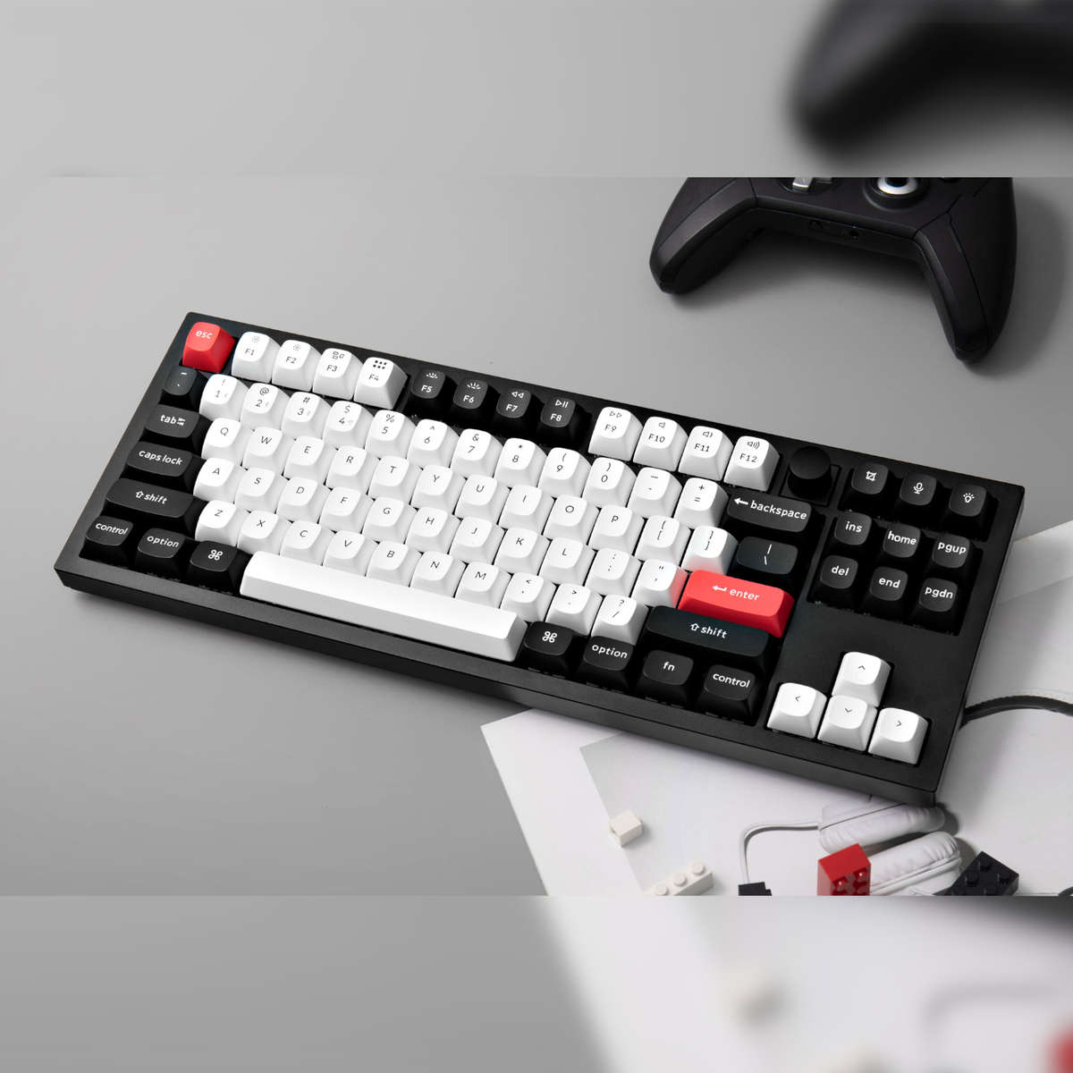 Keychron - Q3 HE QMK 80% Wireless Custom Mechanical Keyboard (Nebula Switch)  Carbon Black - K...