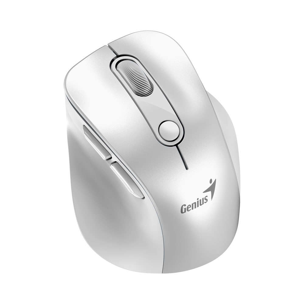 Genius - Ergo Bluetooth Silent Mini Mouse, Silver - Genius - Ergo Bluetooth Silent Mini Mouse, Si...