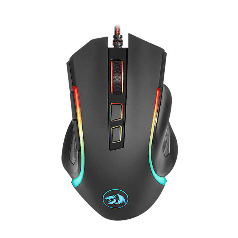 Redragon - Griffin 7200DPI Gaming Mouse - Black - Redragon - Griffin 7200DPI Gaming Mouse - Black