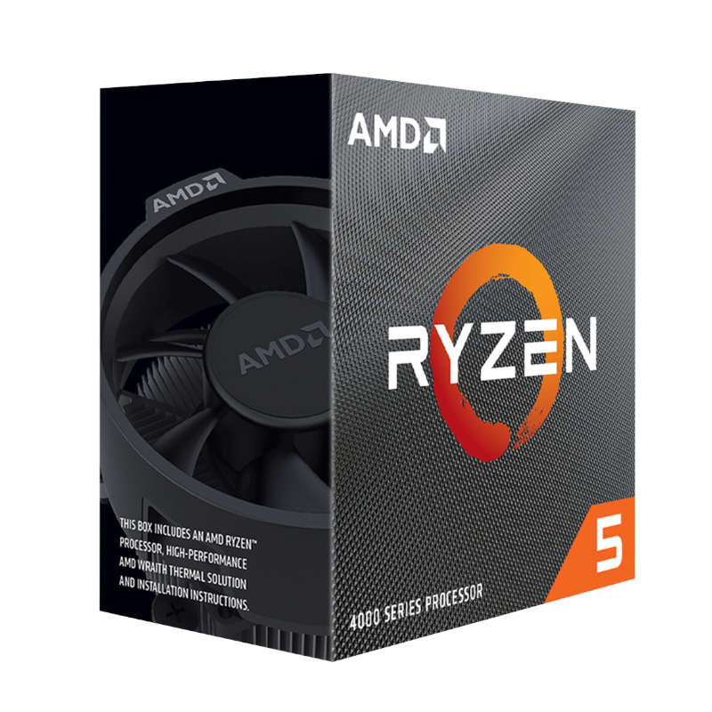 AMD - Ryzen 5 4500 6-Core 12-Thread CPU Processor with Wraith Cooler - AMD - Ryzen 5 4500 6-Core ...
