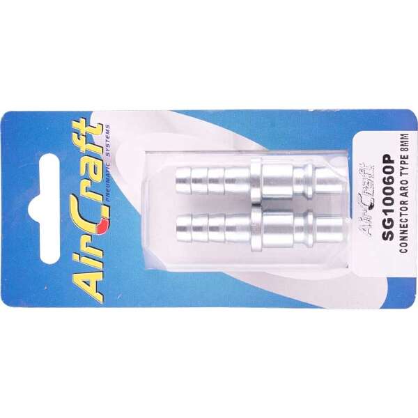 Air Craft - Connector Aro Type 8mm Hose Tail 2Pack - Air Craft - Connector Aro Type 8mm Hose Tail...