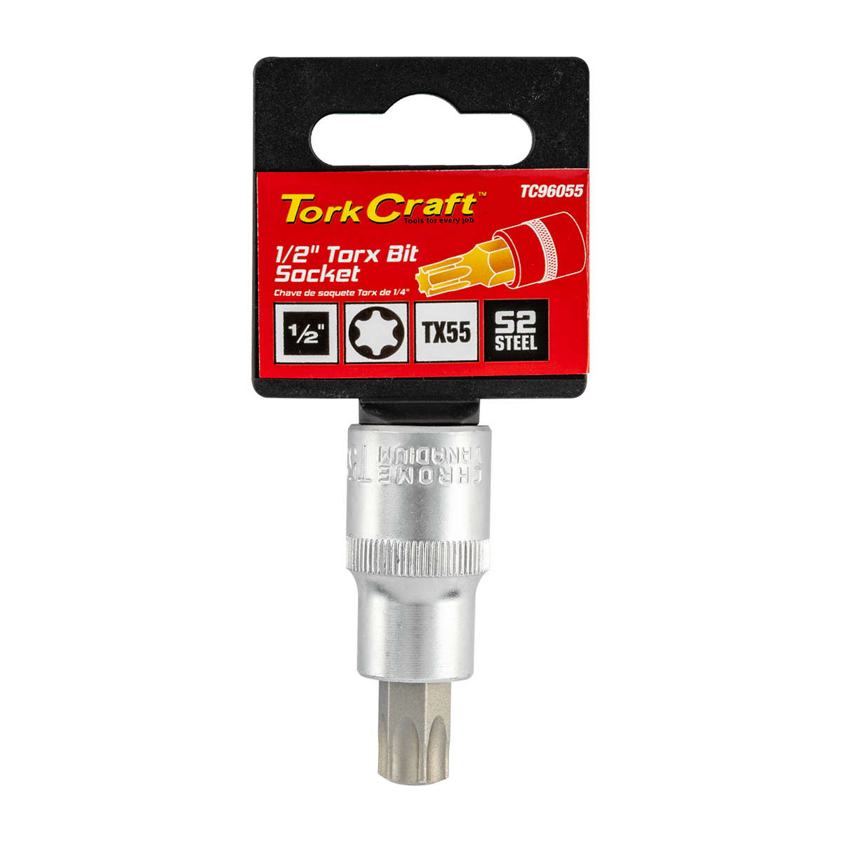 Tork Craft - Socket Bit 1/2'Dr Torx T55 S2 Material - Tork Craft - Socket Bit 1/2'Dr Torx T55 S2 ...
