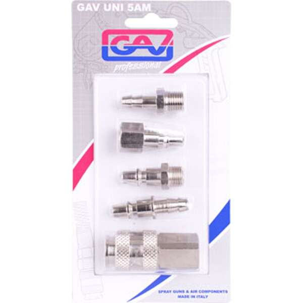 GAV - Quick Coupler Set 5Piece Packaged - GAV - Quick Coupler Set 5Piece Packaged