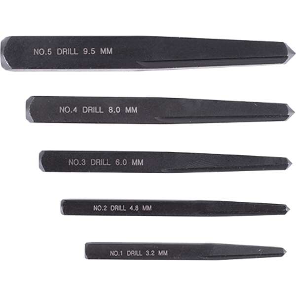 Tork Craft - Square Screw Extractor Set 5 Piece - Tork Craft - Square Screw Extractor Set 5 Piece