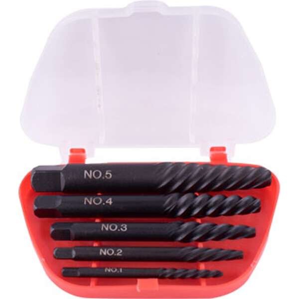 Tork Craft - Spiral Screw Extractor Set 5 Piece - Tork Craft - Spiral Screw Extractor Set 5 Piece