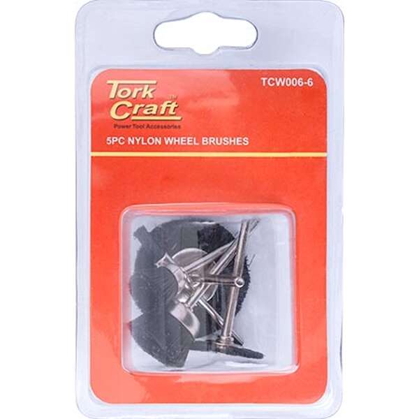 Tork Craft - Wire Brushes Mini 5Pc Nylon 3.2mm Shaft Assorted Shapes - Tork Craft - Wire Brushes ...
