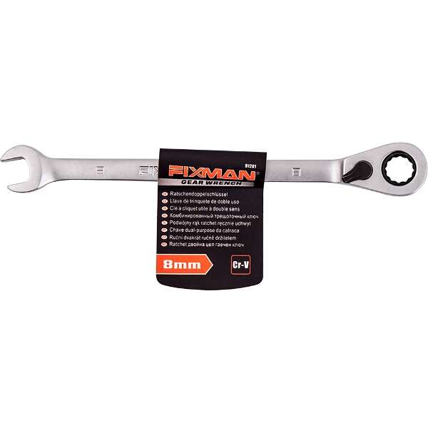 FIXMAN - Tools - Fixman Reversible Combination Ratcheting Wrench 8mm - FIXMAN - Tools - Fixman Re...