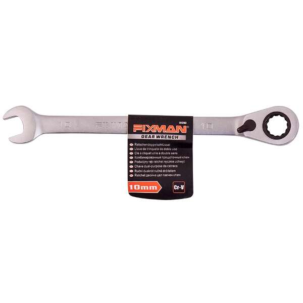 FIXMAN - Tools - Fixman Reversible Combination Ratcheting Wrench 10mm - FIXMAN - Tools - Fixman R...