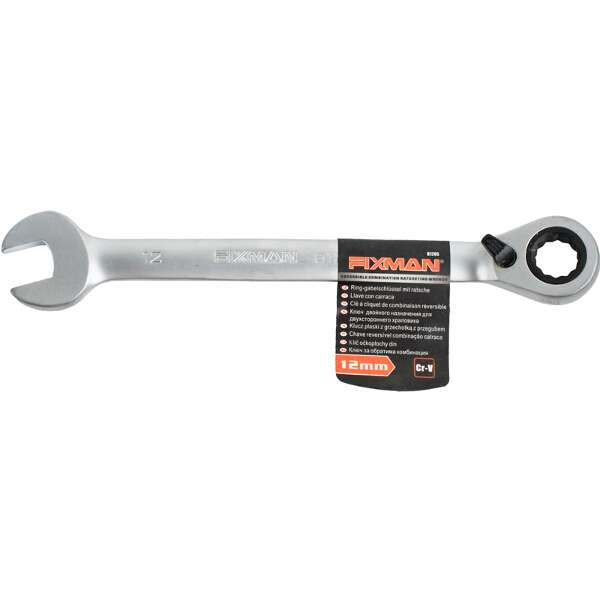 FIXMAN - Tools - Fixman Reversible Combination Ratcheting Wrench 12mm - FIXMAN - Tools - Fixman R...