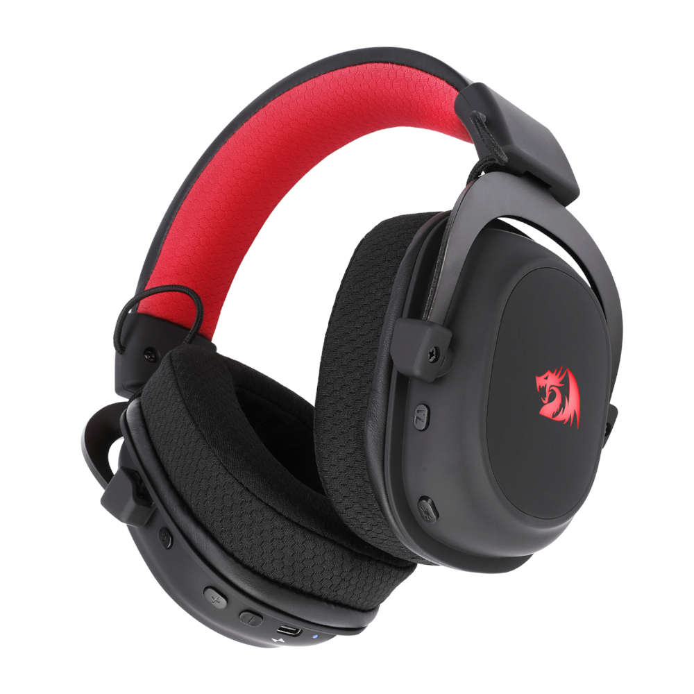 Redragon - Zeus PRO 7.1 Wireless Gaming Headset - Black - Redragon - Zeus PRO 7.1 Wireless Gaming...