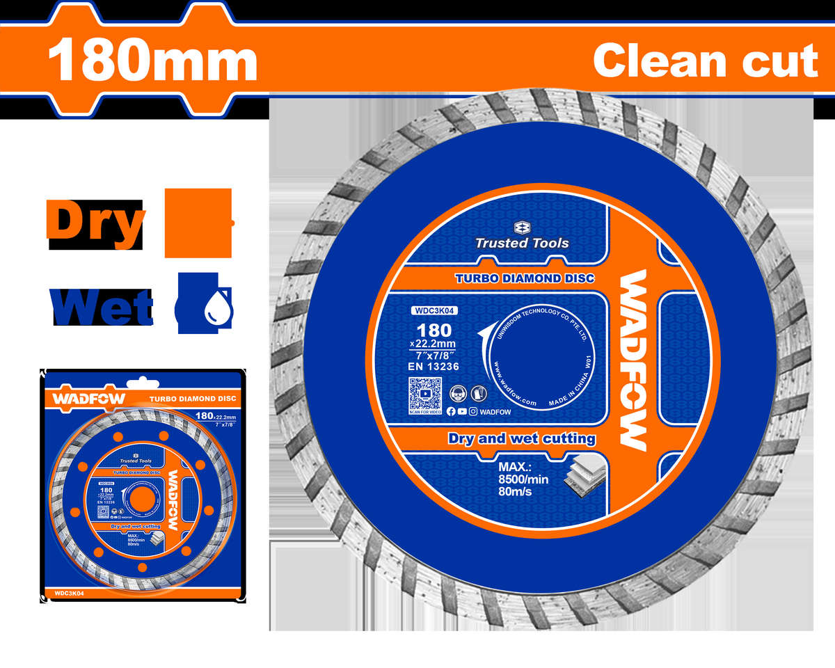 Wadfow - Diamond Turbo Disc 180mm - Wadfow - Diamond Turbo Disc 180mm