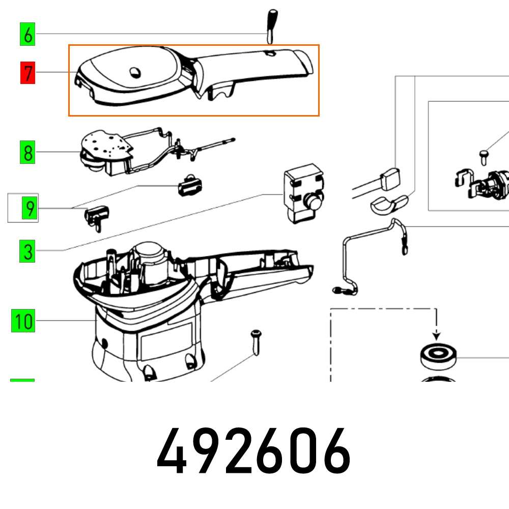 Festool - Housing Cover Ets 150-5 E Et-Bg - Festool - Housing Cover Ets 150-5 E Et-Bg