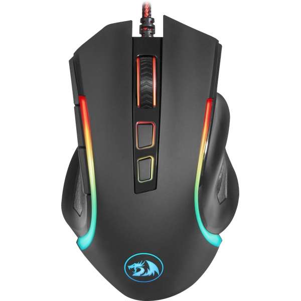 Redragon - Griffin 7200DPI Gaming Mouse - Black - Redragon - Griffin 7200DPI Gaming Mouse - Black