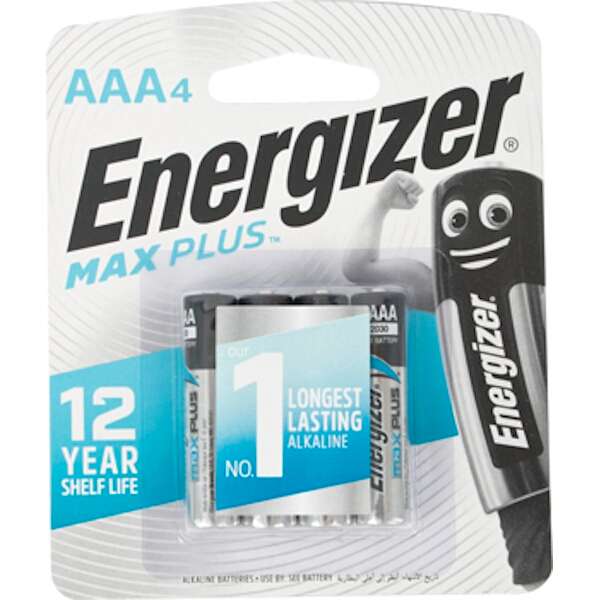 Energizer - 1.5v MAX Plus Alkaline AAA Battery Card 4 - Energizer - 1.5v MAX Plus Alkaline AAA Ba...