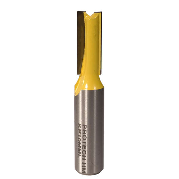 Pro-Tech - Straight Bit 10mm X 25mm Cut 2 Flute Metric 1/4" Shank - Pro-Tech - Straight Bit 10mm ...