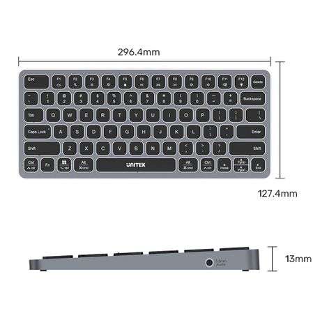 Unitek - 9-in-1 Usb Type-C Keyboard Port Replicator with 100w Power Delivery - Unitek - 9-in-1 Us...