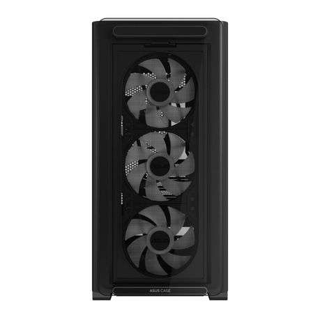 Asus - A23 Plus ARGB Micro-ATX Gaming Chassis - Black - Asus - A23 Plus ARGB Micro-ATX Gaming Cha...