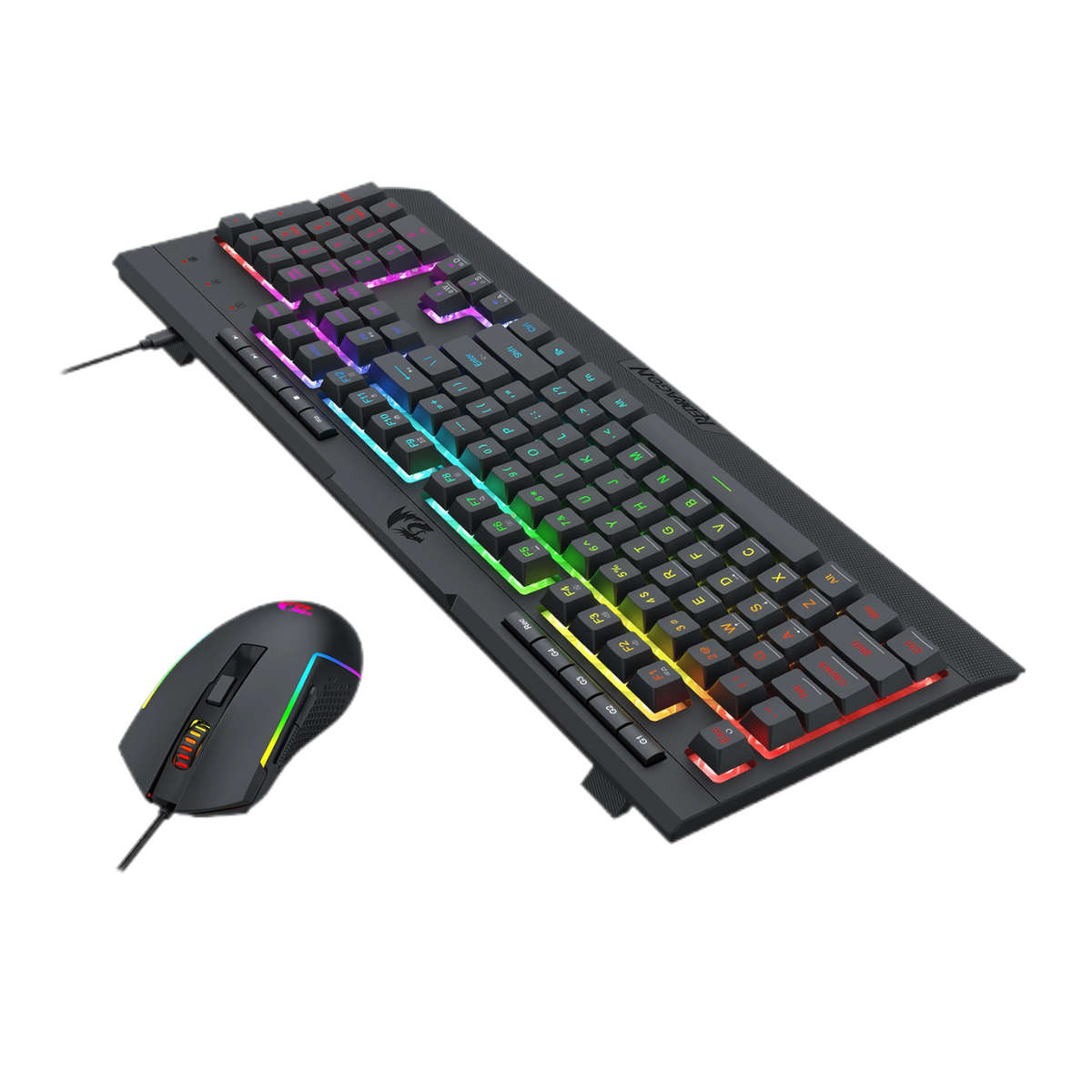 Redragon - S151 Gaming Keyboard and Mouse Combo-Black - Redragon - S151 Gaming Keyboard and Mouse...
