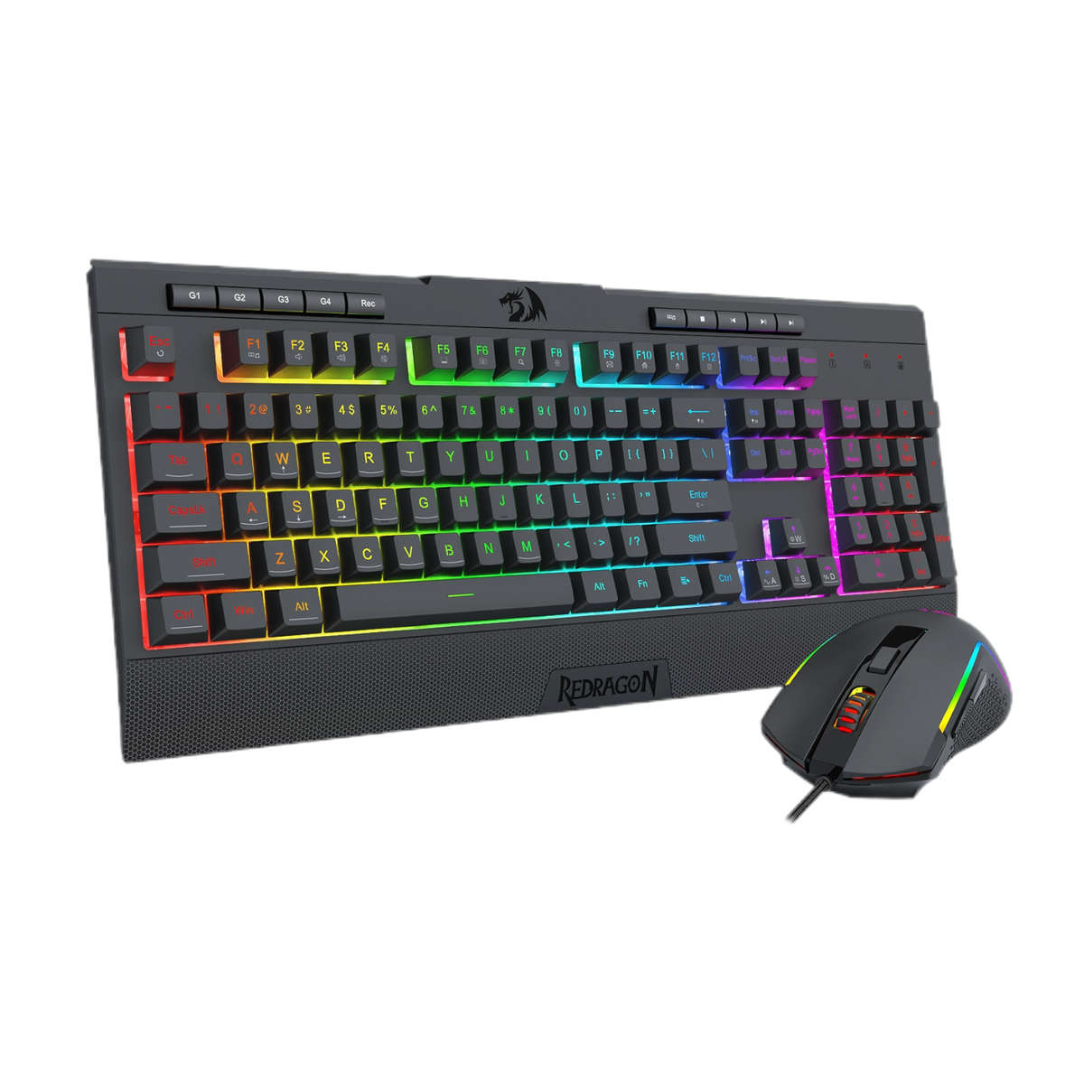 Redragon - S151 Gaming Keyboard and Mouse Combo-Black - Redragon - S151 Gaming Keyboard and Mouse...